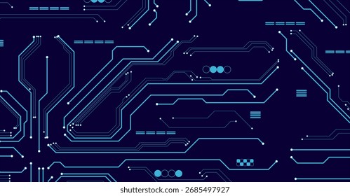 Fondo de Tablero de circuito azul Abstractas