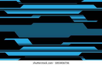 Abstract blue circuit cyber line pattern design modern futuristic technology background vector illustration.