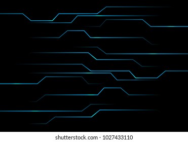 Abstract blue circuit light technology power design modern futuristic background vector illustration.