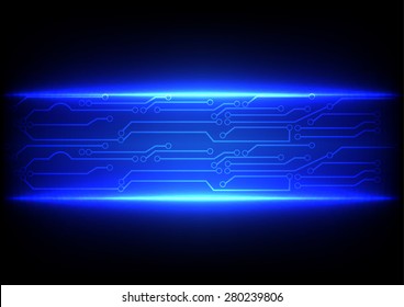 abstract blue  with circuit line background