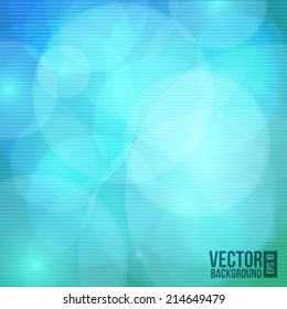Resumen de fondo circular azul de bokeh. Ilustración del vector