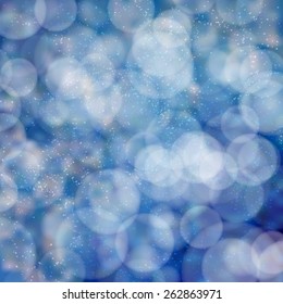 Abstract blue circular bokeh background