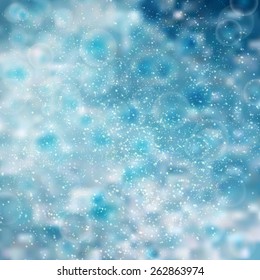 Abstract blue circular bokeh background