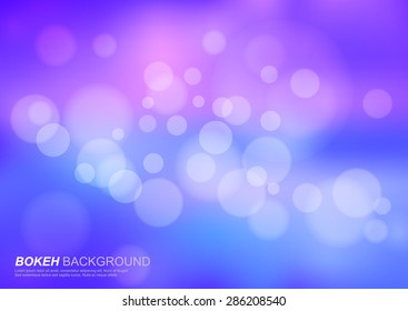 Abstract blue circular bokeh background