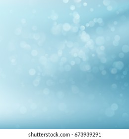 Abstract blue circular bokeh background. And also includes EPS 10 vector