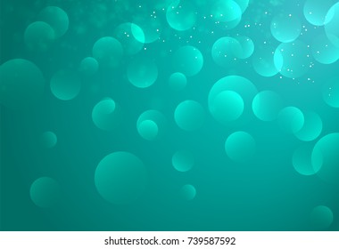Abstract blue circular bokeh background
