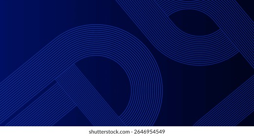 Abstract Blue Circular Patterns With Geometric Lines. Abstract blue background featuring patterns and geometric lines.