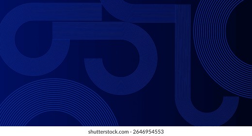 Abstract Blue Circular Patterns With Geometric Lines. Abstract blue background featuring patterns and geometric lines. Perfect for modern design projects, presentations, and backdrops