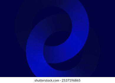Abstract blue circular wave pattern with curved lines on a dark background, creating a minimalist, futuristic design suitable for tech and digital art themes.