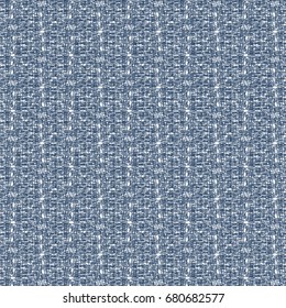 Abstract Blue Cloth Texture. Decorative Crosshatch Background. Vector Design.