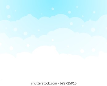 abstract blue cloud circle background