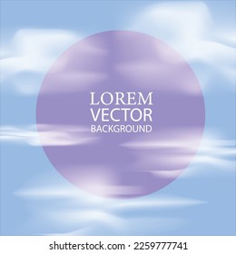 abstract blue cloud vector art  background illustration