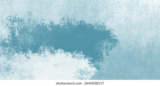 Abstract blue cloudy painted background for creative art

