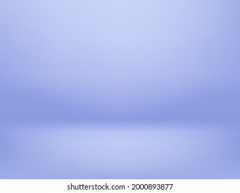 Abstract blue cold gradient background. Empty photo studio room.