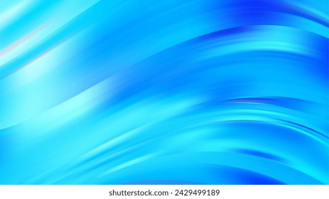 Fondo de invierno frío azul abstracto. Flujo de gradiente helado. Pincelada de agua congelada. Ondas líquidas de acrílico brillante. Fondo de pantalla de tendencia moderna. Ilustración vectorial eps10.