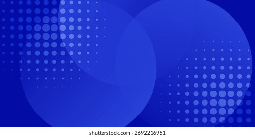 Fundo de cor azul abstrato. Fundo de círculo azul.Ilustração vetorial