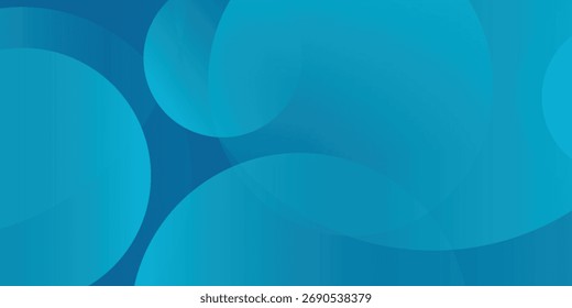 Abstractas fondo de color azul con círculos. Composición de Formas dinámicas. Ilustración vectorial