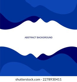 Abstract blue color background. Composition of dynamic figures. Vector illustration