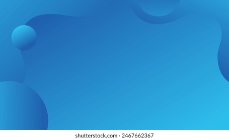 Abstract blue color background.  Creative minimal geometric shape with background. Applicable for gift card, Poster on wall poster template, EPS 10