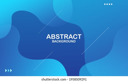 Abstract blue color background. Dynamic shapes composition. Vector illustration