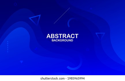 Abstract blue color background. Dynamic shapes composition. Eps10 vector
