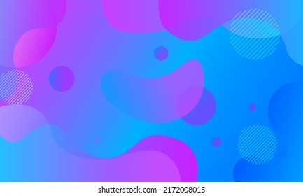 Abstract blue color background. Dynamic shapes composition. Vector illustration