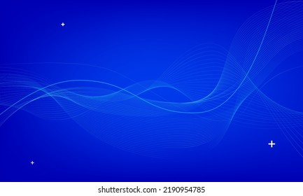 Abstract blue color background. Dynamic shapes composition Hitech communication concept innovation vector design