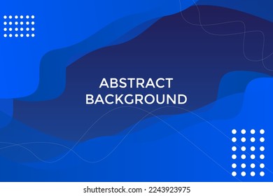 Abstract blue color background. Dynamic shapes composition