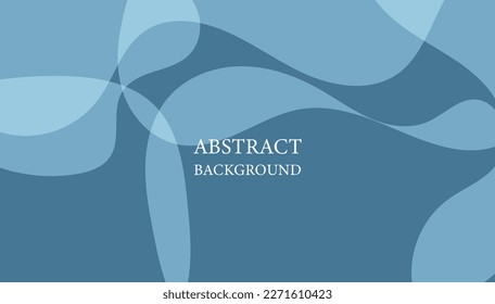 Abstract blue color background. Dynamic shapes composition. Vector illustration