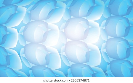 Fondo de color azul abstracto. Composición dinámica de formas. Ilustración del vector