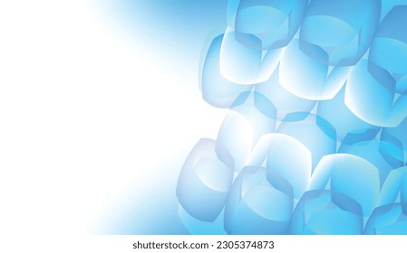 Abstract blue color background. Dynamic shapes composition. Vector illustration