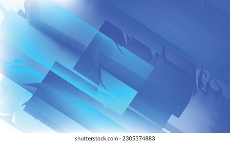 Fondo de color azul abstracto. Composición dinámica de formas. Ilustración del vector