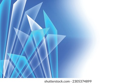 Abstract blue color background. Dynamic shapes composition. Vector illustration