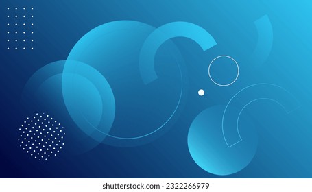 Abstrakter blauer Hintergrund. Dynamische Formen-Zusammensetzung.  Card, Buchillustration, Landing Page, Geschenk, Cover, Flyer, Bericht, Business, Social Media etc.