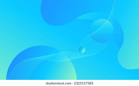 Abstract blue color background. Dynamic shapes composition. Eps10 vector