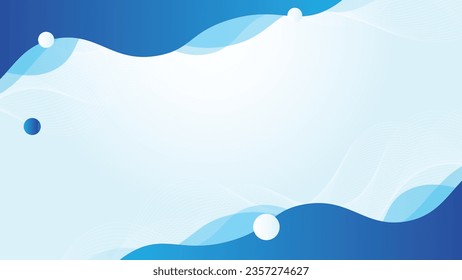 Abstract blue color background. Dynamic shapes composition. Vector illustration