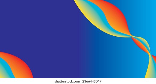 Abstract blue color background. Dynamic shape composition. Vector illustration