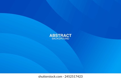 Abstract blue color background. Dynamic shapes composition. Vector illustration