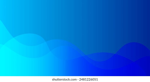 Abstract blue color background. Dynamic shapes composition. Vector eps10