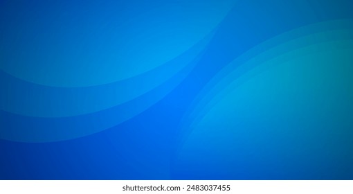 Abstract blue color background. Dynamic shapes composition. Vector illustration