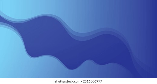 Abstract blue color background. Dynamic shapes composition. Vector illustration