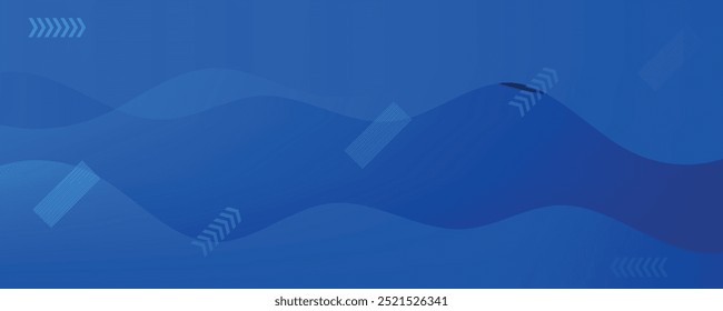 Abstract blue color background. Dynamic shapes composition. Eps10