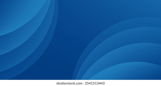 Abstract blue color background. Dynamic shapes composition. Vector illustration