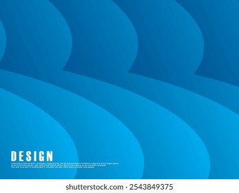 Abstract blue color background. Dynamic shape composition. Blue waves gradient cloud pattern. Blue gradient background vector illustration.