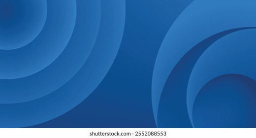 Fundo de cor azul abstrato. Composição de formas dinâmicas.