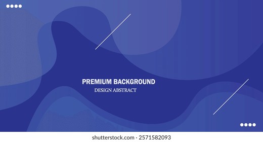 Abstract blue color background. Dynamic shapes composition. Vector illustration