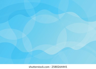 Abstract blue color background. Dynamic shapes composition. Vector illustration
