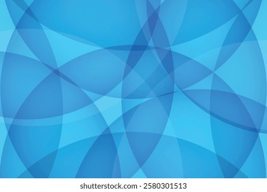 Abstract blue color background. Dynamic shapes composition. Vector illustration