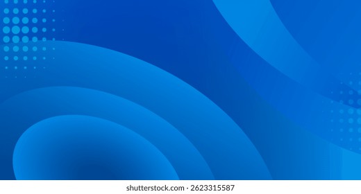 Abstract blue color background. Dynamic shapes composition. Vector