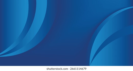 Fundo de cor azul abstrato. Composição de formas dinâmicas. Ilustração vetorial